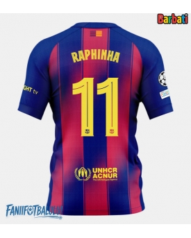 Barcelona Raphinha Belloli #11 Tricou Fotbal Replică 2025-26 Barbati Acasa